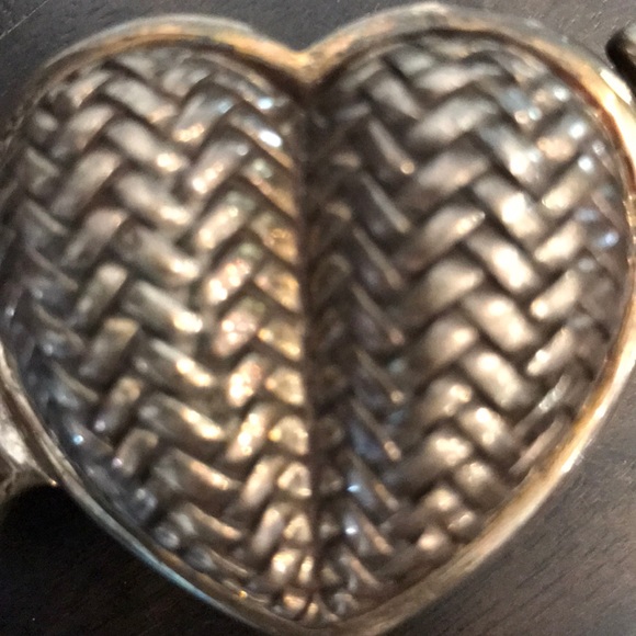 KIESELSTEIN-CORD STERLING SILVER HEART BELT BUCKLE - Picture 4 of 4